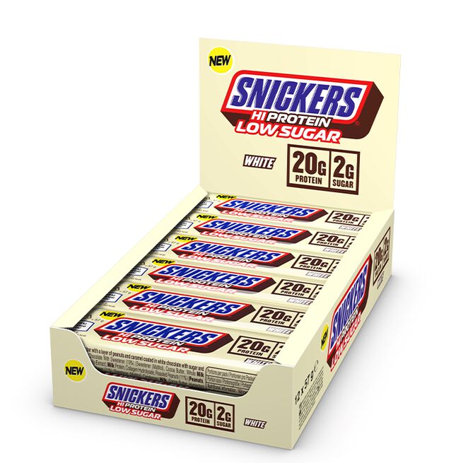 Snickers Protein Bar Low Sugar, White Chocolate 12x57g