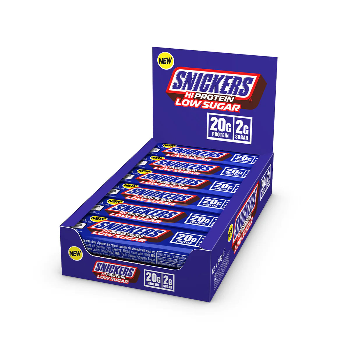 Snickers Protein Bar, 12x57 G, Low Sugar