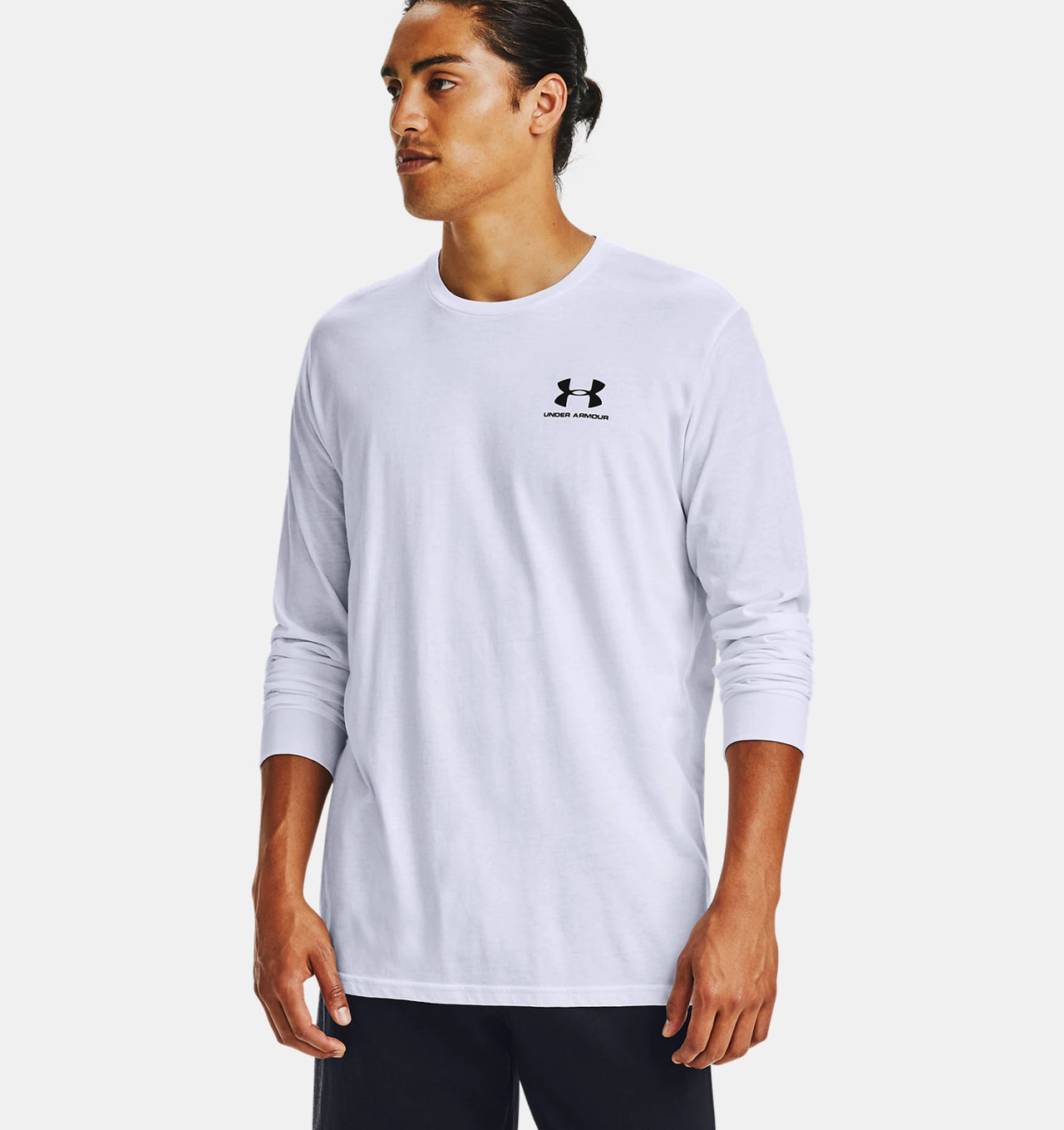 SPORTSTYLE LEFT CHEST LS - White